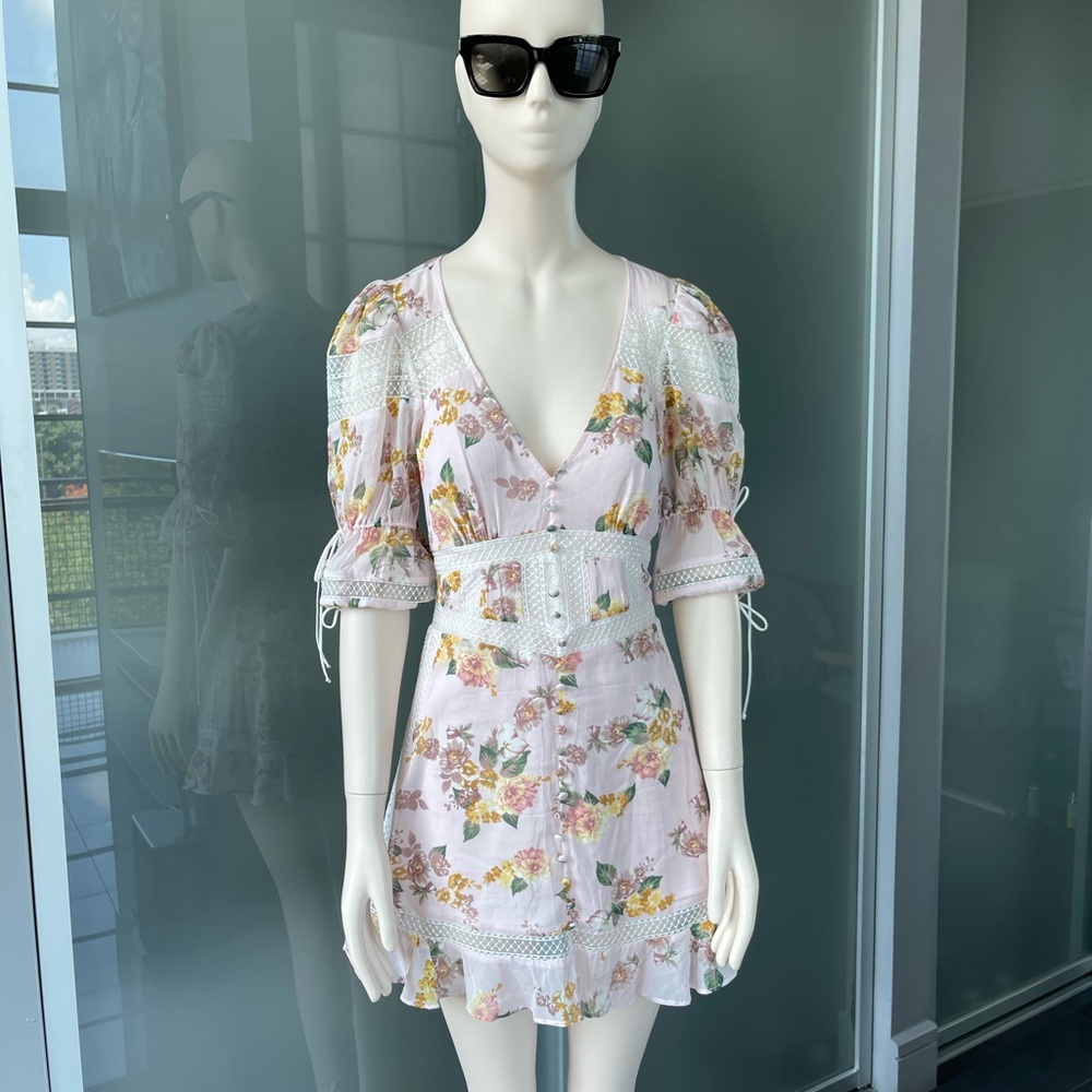 For Love & Lemons Isadora Mini Dress Size XS